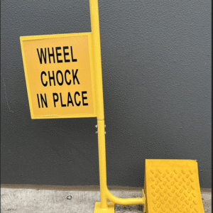 Wheel Chock with Display and Handle