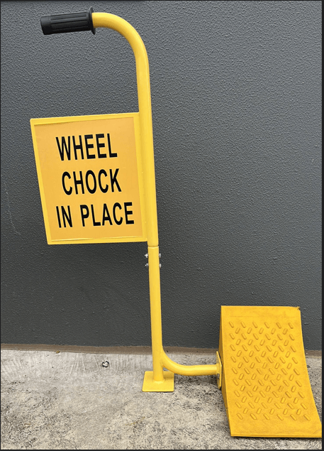 Wheel Chock with Display and Handle