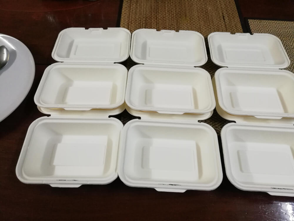 disposable 5 compartment food trays with lids