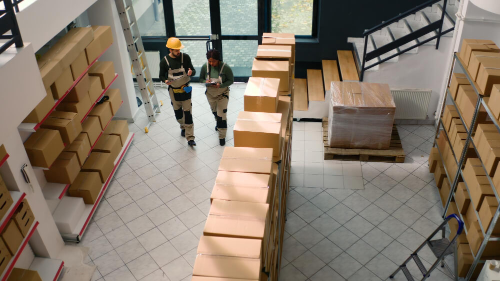 3PL warehouses unload containers
